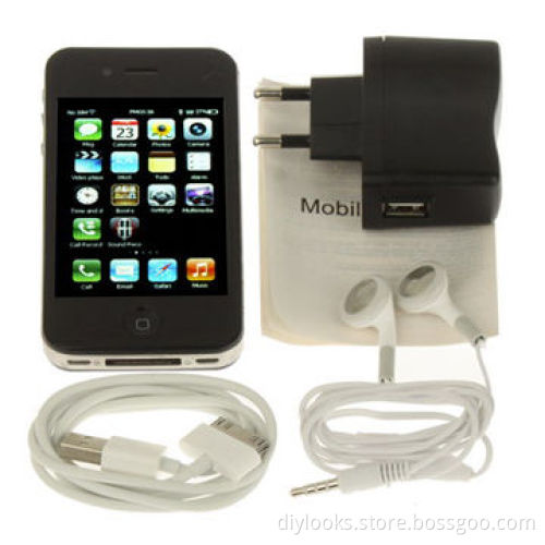 Wholesale 1:1 Black Capacitive Touchscreen Mobile Phone with Wi-Fi